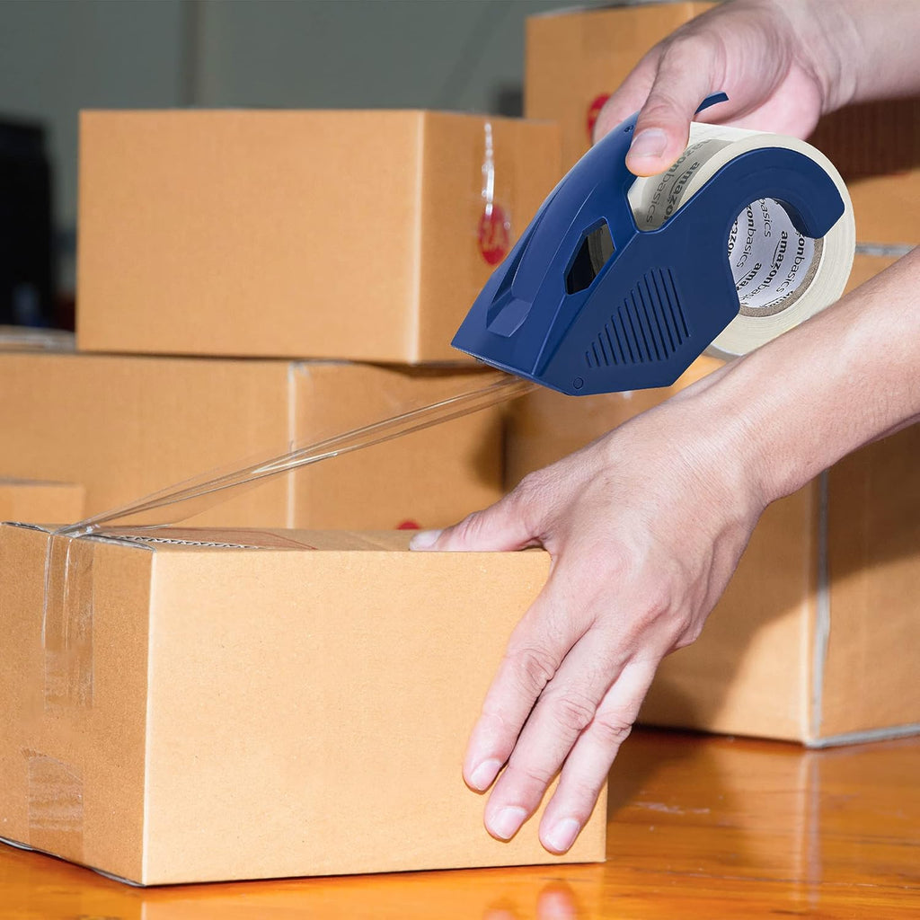 Amazon Basics Heavy Duty Packaging Tape with Dispenser for Shipping, Sealing