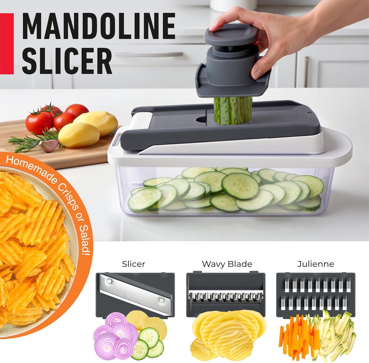 Mueller The Real Original Pro Chopper since 2013 Vegetable Chopper Mandoline