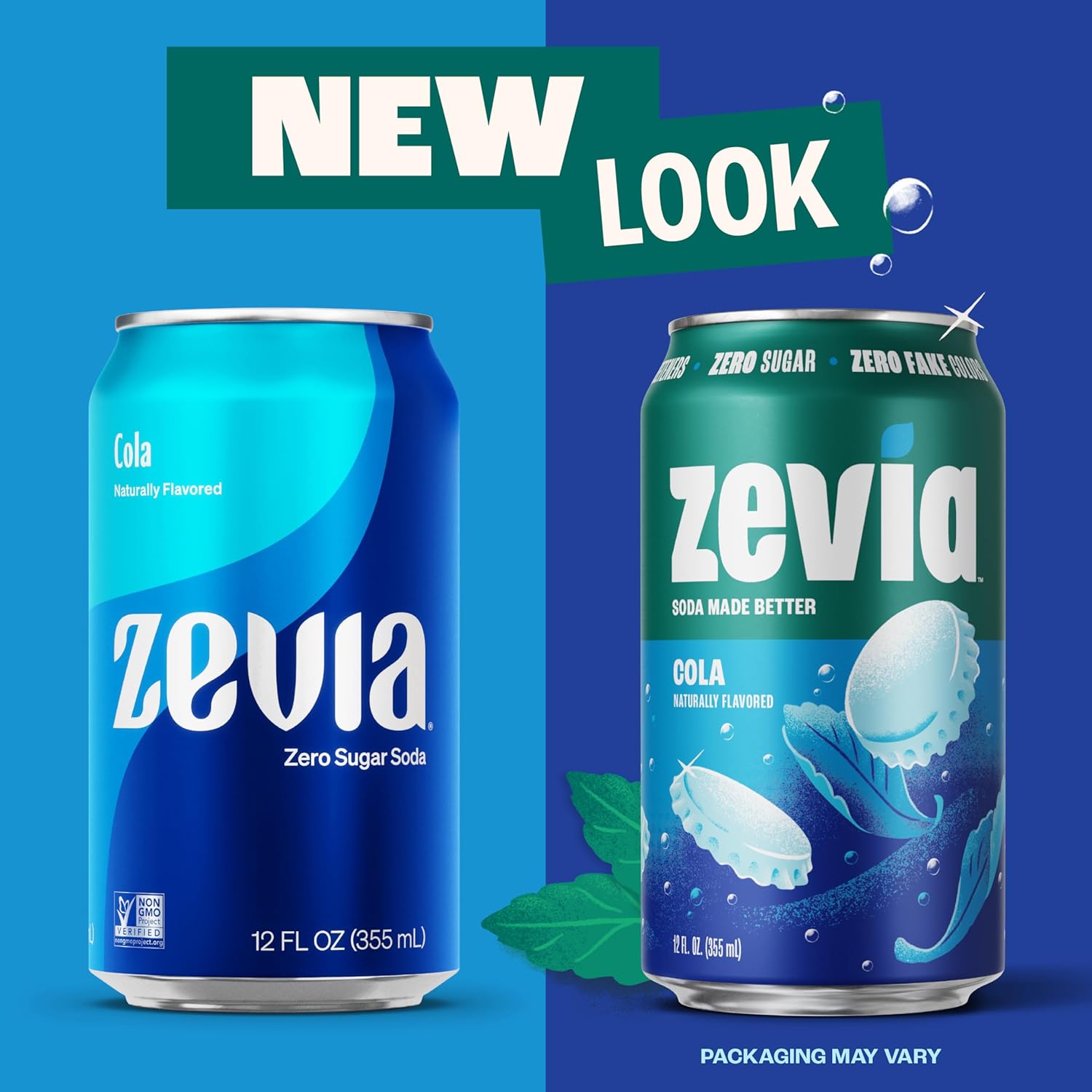 Zevia Zero Sugar Soda, Cola, 12 oz Cans (24-Pack) ‰ÛÒ Naturally Sweetened