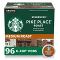 Starbucks K-Cup Coffee Pods, Medium Roast Hot or Iced Coffee, Pike Place