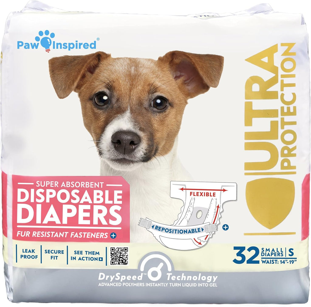 Paw Inspired 32ct Disposable Dog Diapers