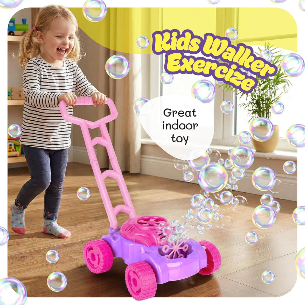 ArtCreativity Bubble Lawn Mower for Toddlers 1-3, Bubble Machine for