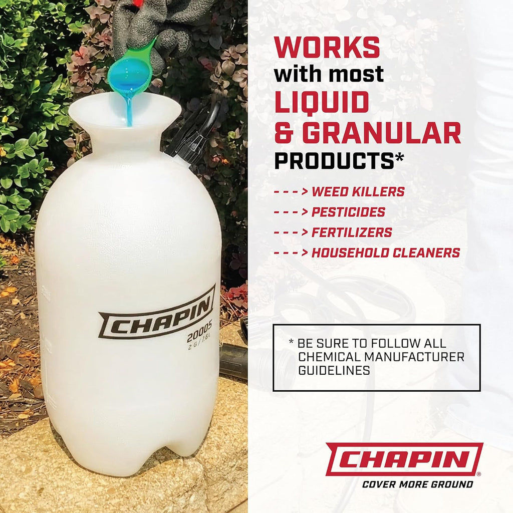 Chapin 20004 Pump Sprayer, 1-Gallon SureSpray Translucent Tank with an Easy
