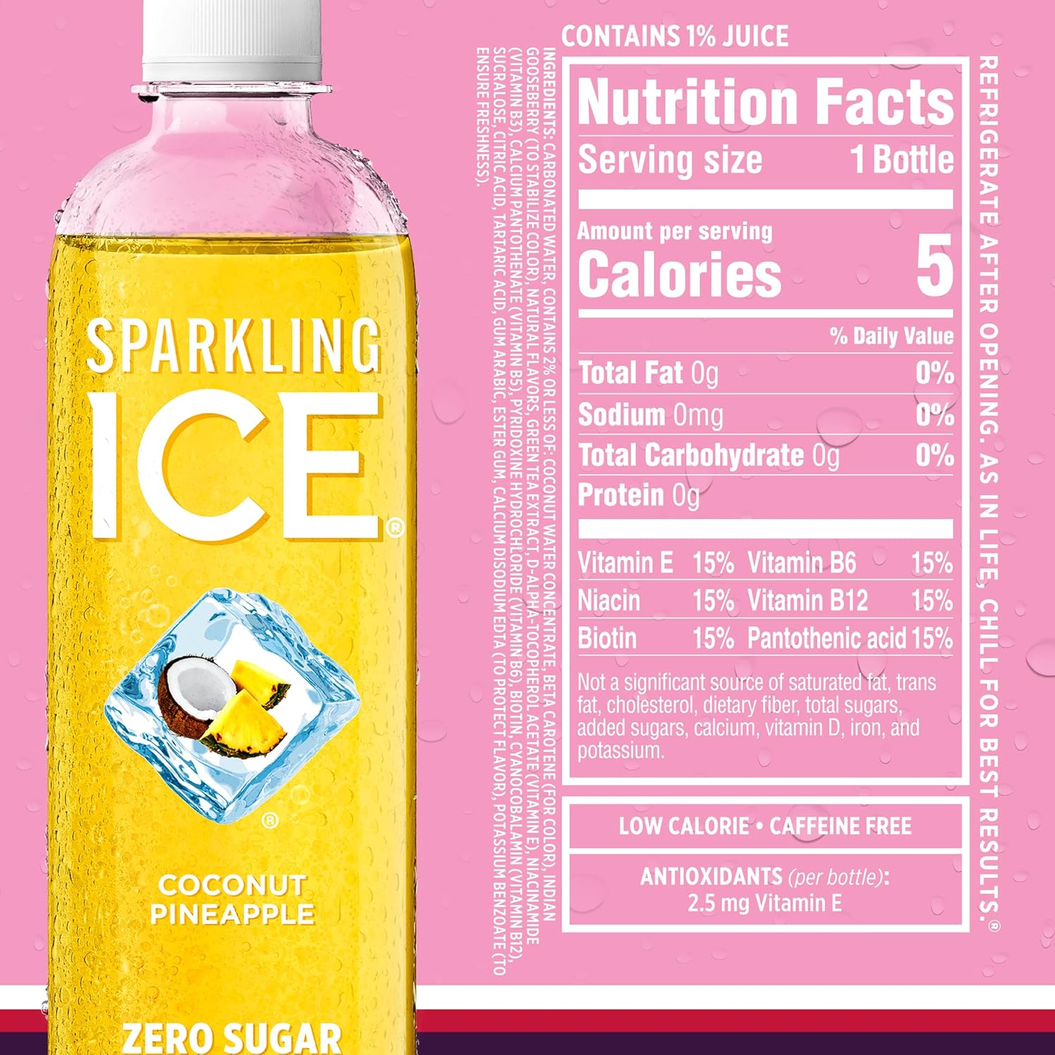 Sparkling Ice Purple Variety Pack, Flavored Water, Zero Sugar, with Vitamins