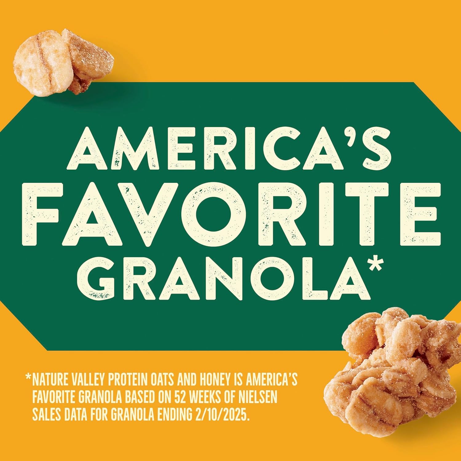 Nature Valley Protein Granola, Oats and Honey Granola, Resealable Snack