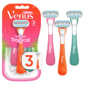 Gillette Venus Tropical Women's Disposable Razor, 3 Count