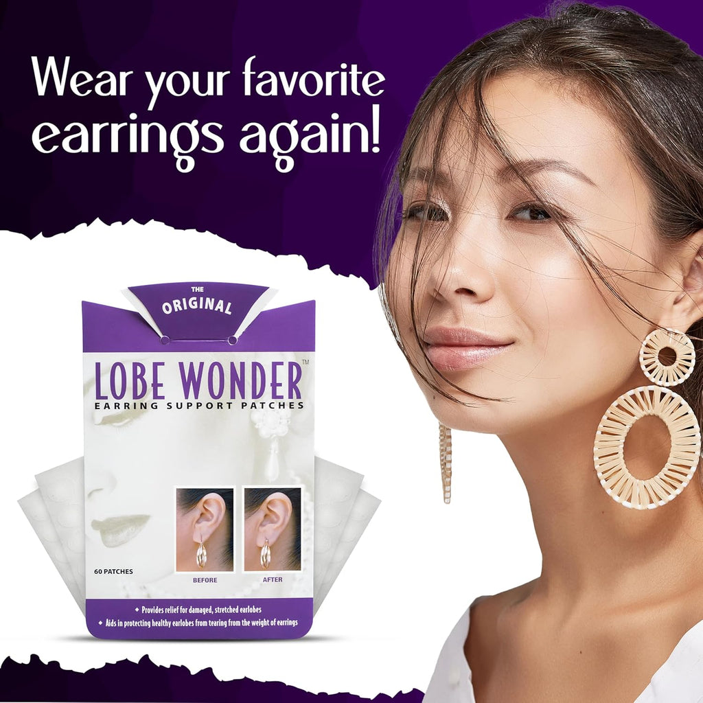 Lobe Wonder - The ORIGINAL Ear Lobe Support Patch for Pierced Ears