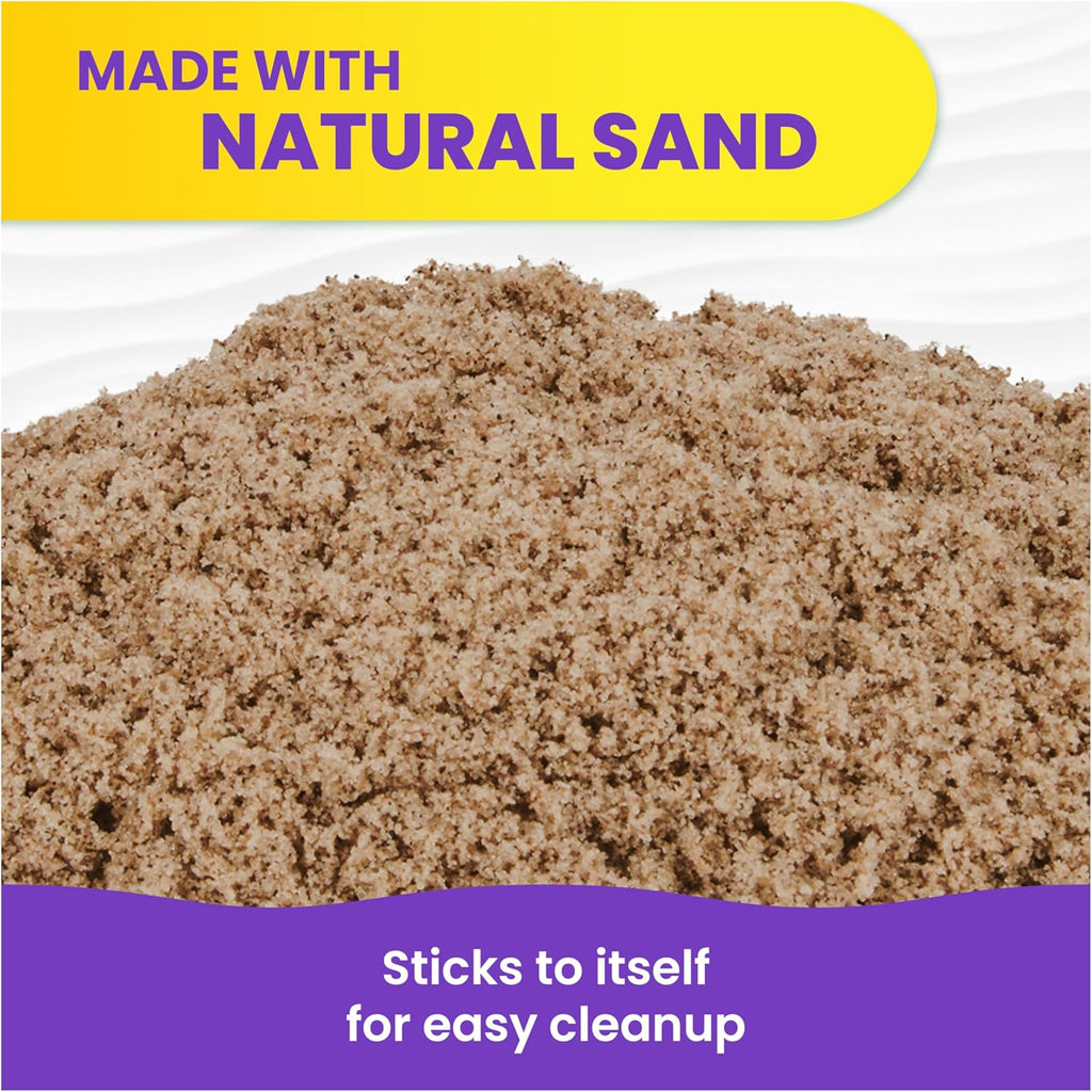 Kinetic Sand, 3.25lbs Beach Play Sand, Amazon Exclusive, Moldable Sensory