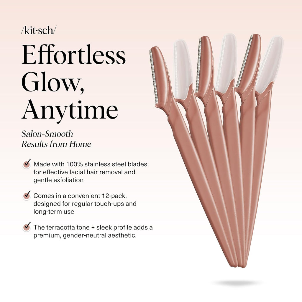 Kitsch Dermaplane Razor for Women Face ‰ÛÒ Face Razors for Women & Men, Eye