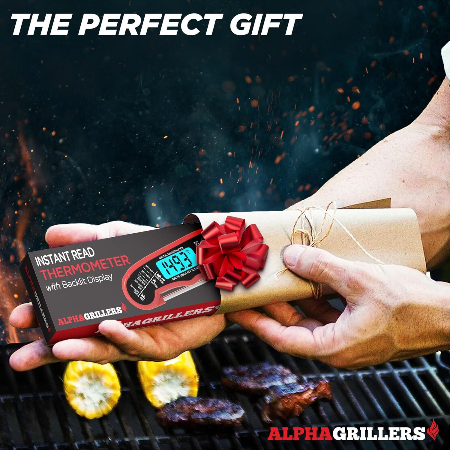 Alpha Grillers Meat Thermometer Digital ‰ÛÒ Instant Read Food Thermometer for