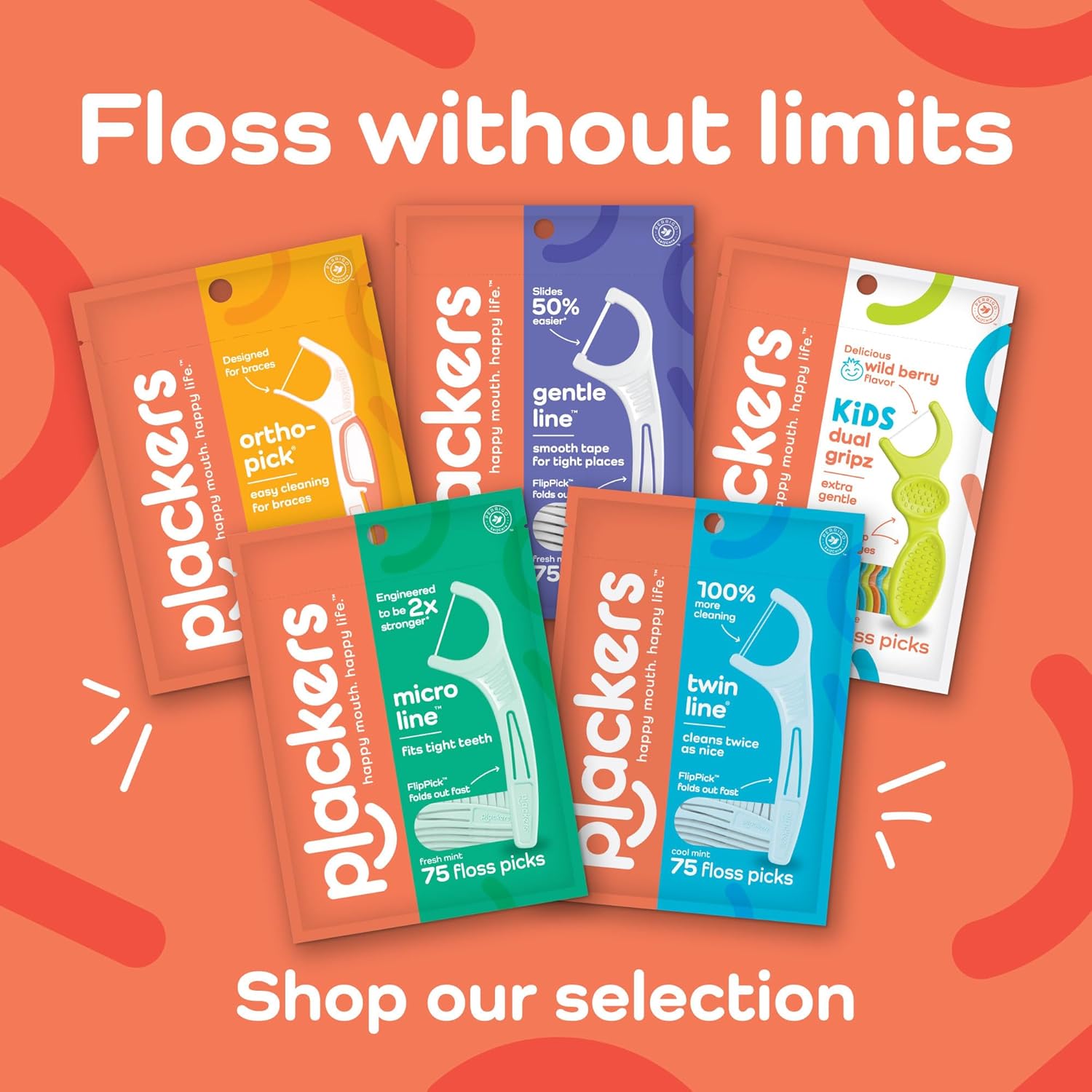 Plackers Micro Line Dental Floss Picks, Fold-Out FlipPick, Tuffloss, Easy