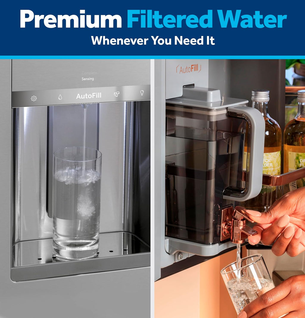GE XWFE Refrigerator Water Filter, Genuine Replacement Filter, Certified to