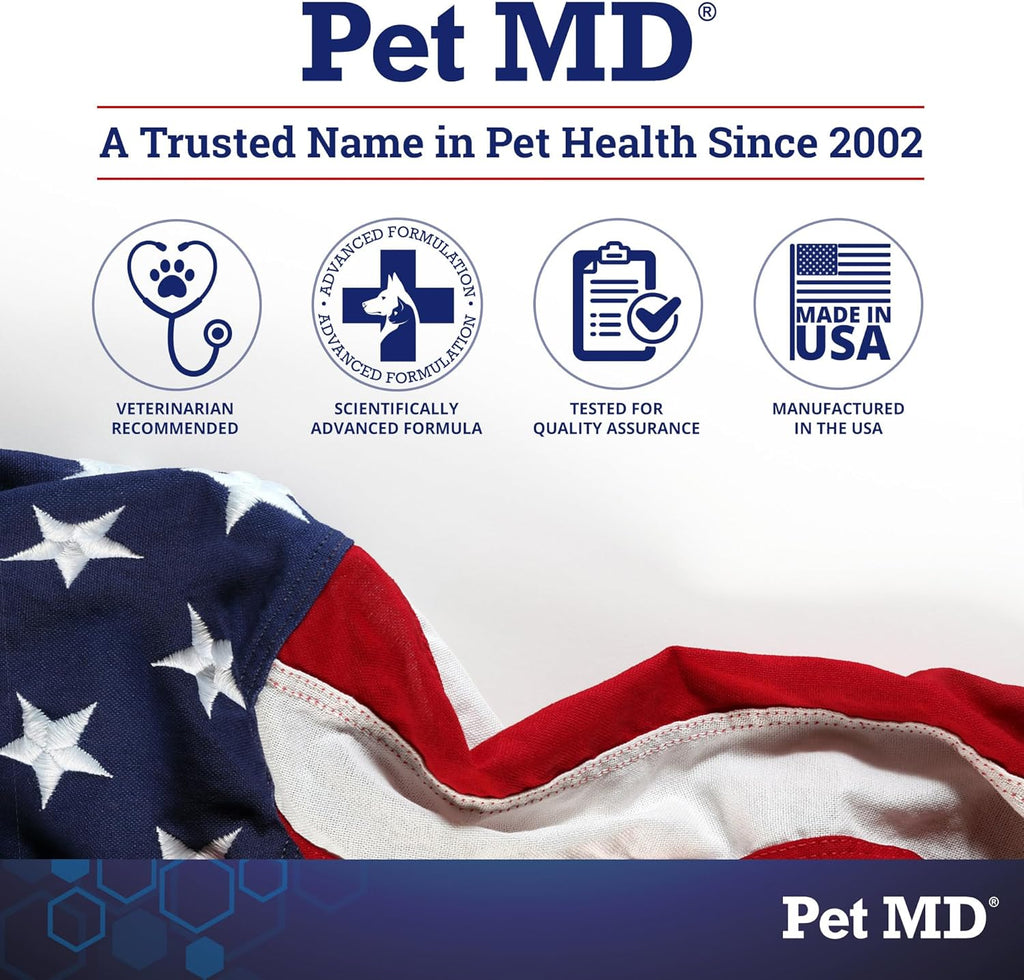 Pet MD - Dog Ear Cleaner Wipes - Otic Cleanser for Dogs to Stop Ear Itching