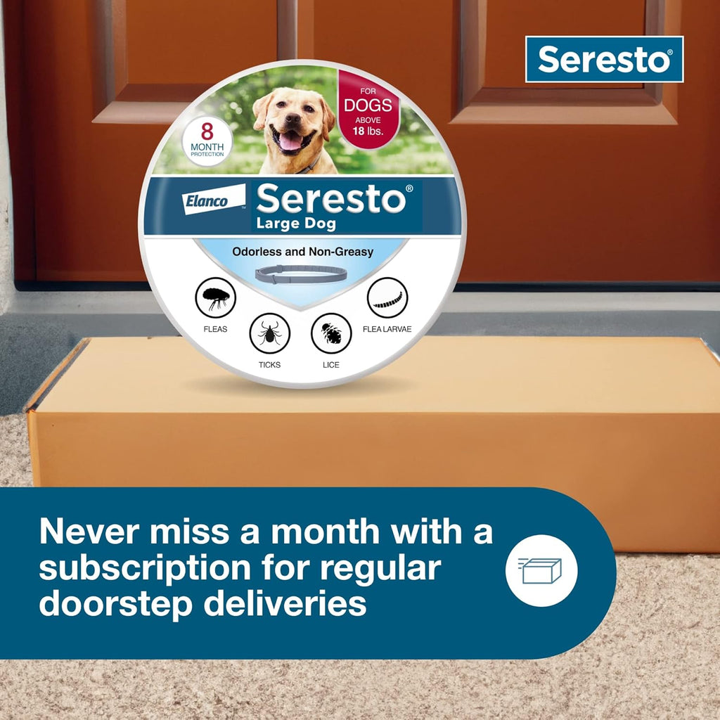 Seresto Flea & Tick Collar For Dogs Over 18 lbs., Treatment & Prevention
