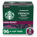 Starbucks K-Cup Coffee Pods, Dark Roast Hot or Iced Coffee, French Roast, 96