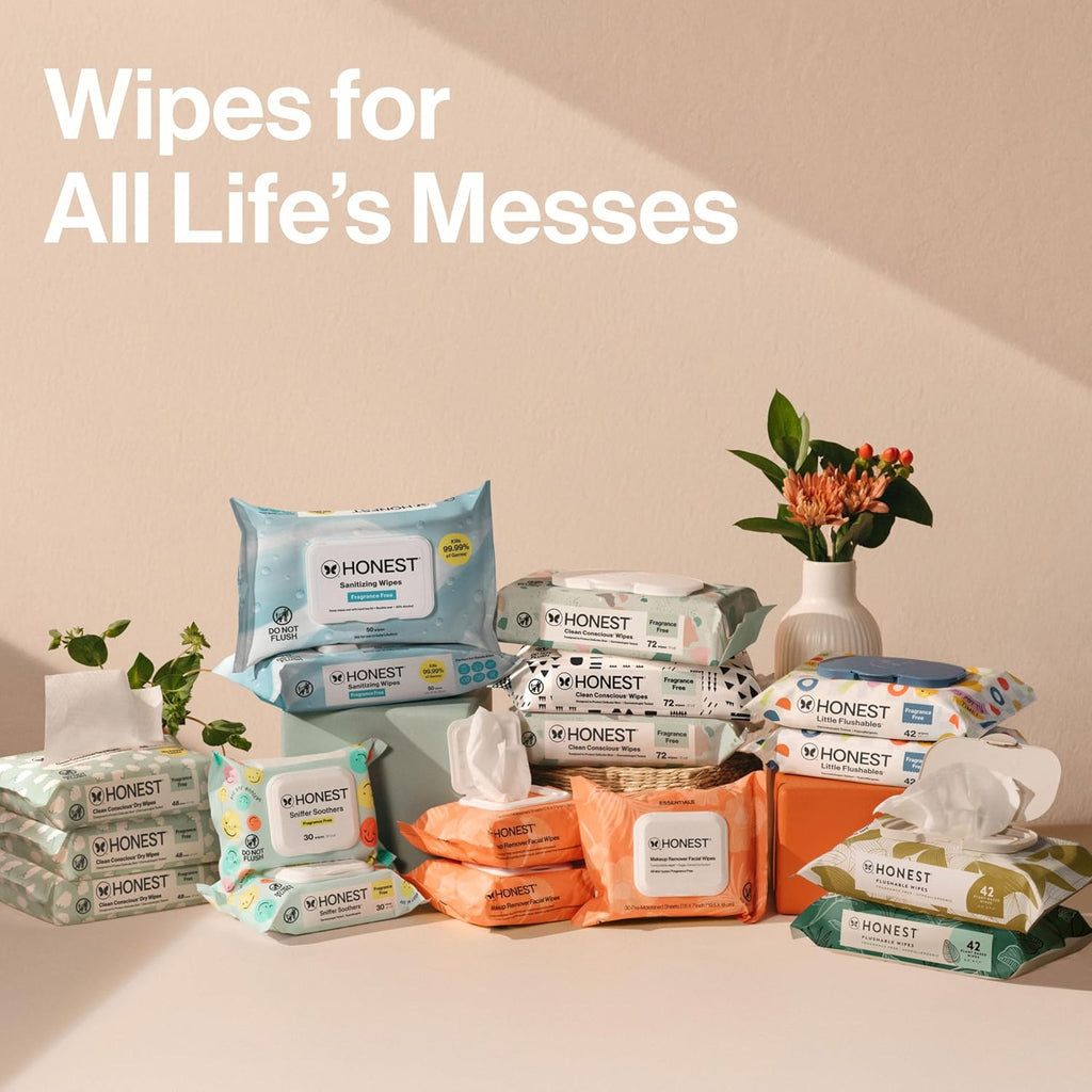 The Honest Company Baby Wipes for Sensitive Skin, Hypoallergenic