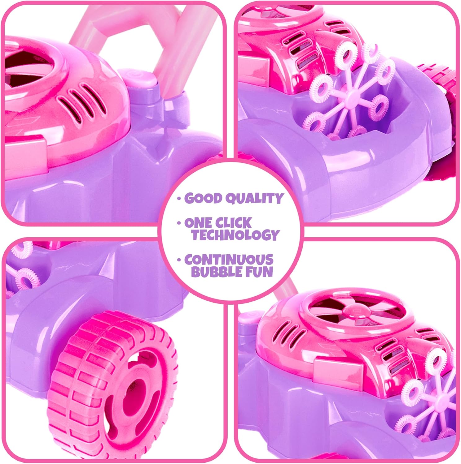 ArtCreativity Bubble Lawn Mower for Toddlers 1-3, Bubble Machine for