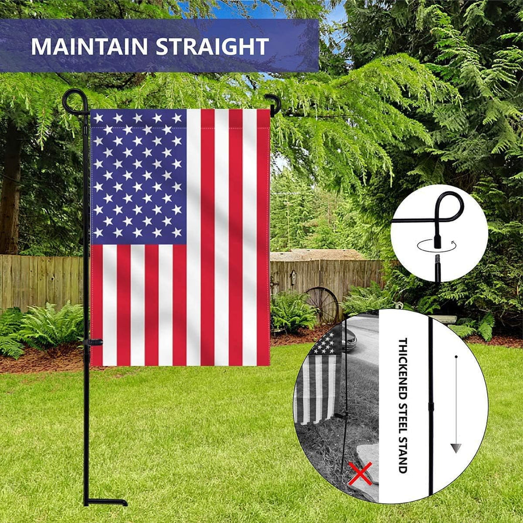 YEAHOME Garden Flag Holder Stand, Premium Yard Flag Holder Weather-Proof