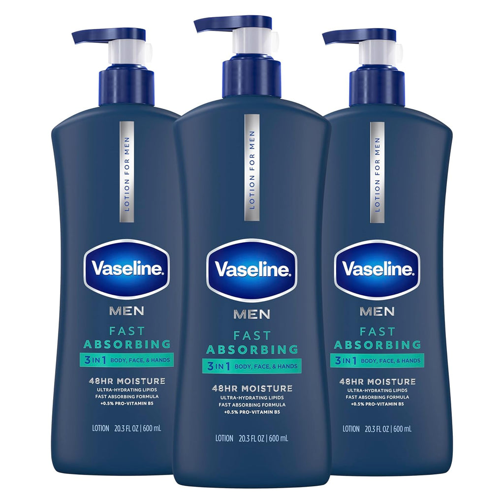 Vaseline Men's Healing Moisture Hand & Body Lotion For Dry or Cracked Skin