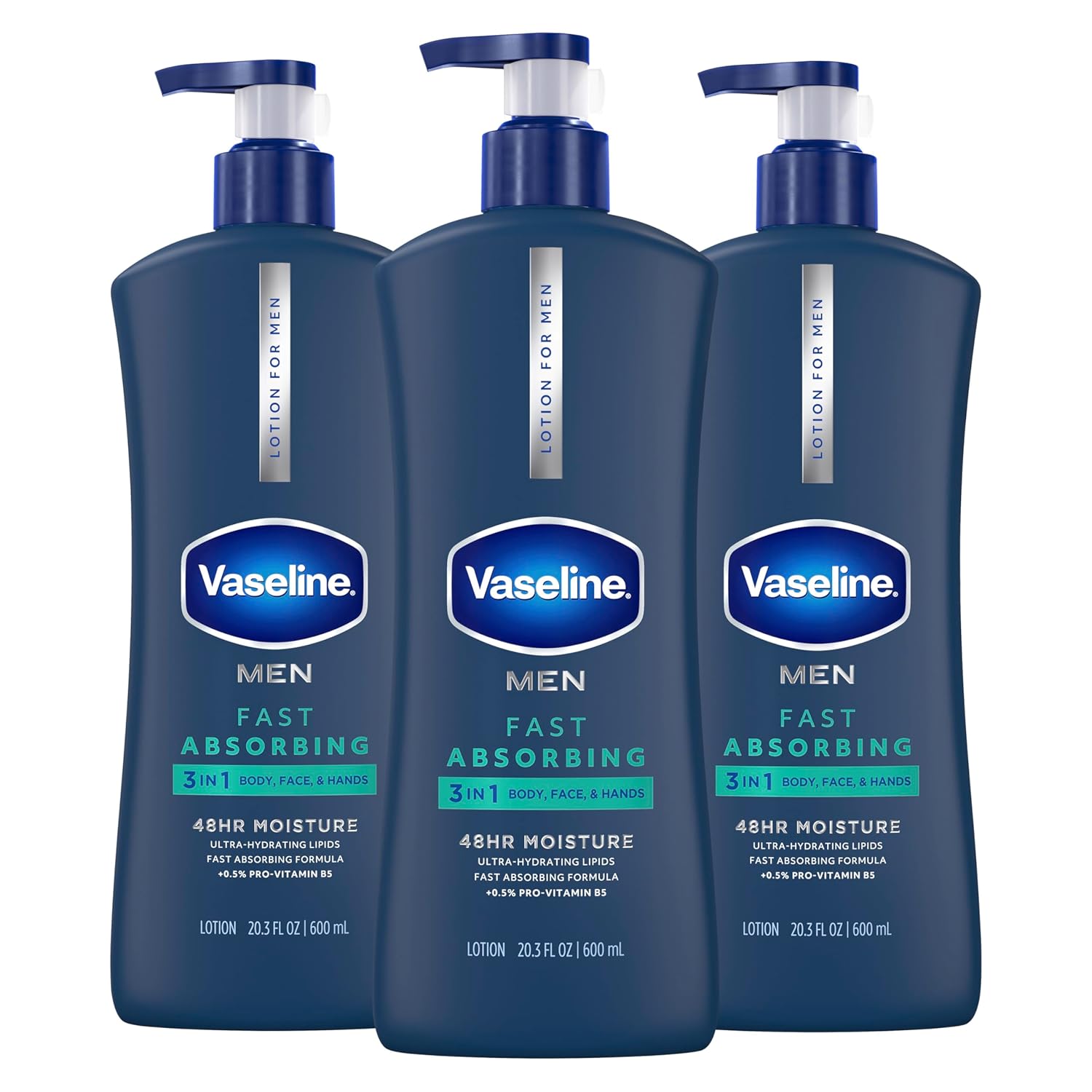 Vaseline Men's Healing Moisture Hand & Body Lotion For Dry or Cracked Skin