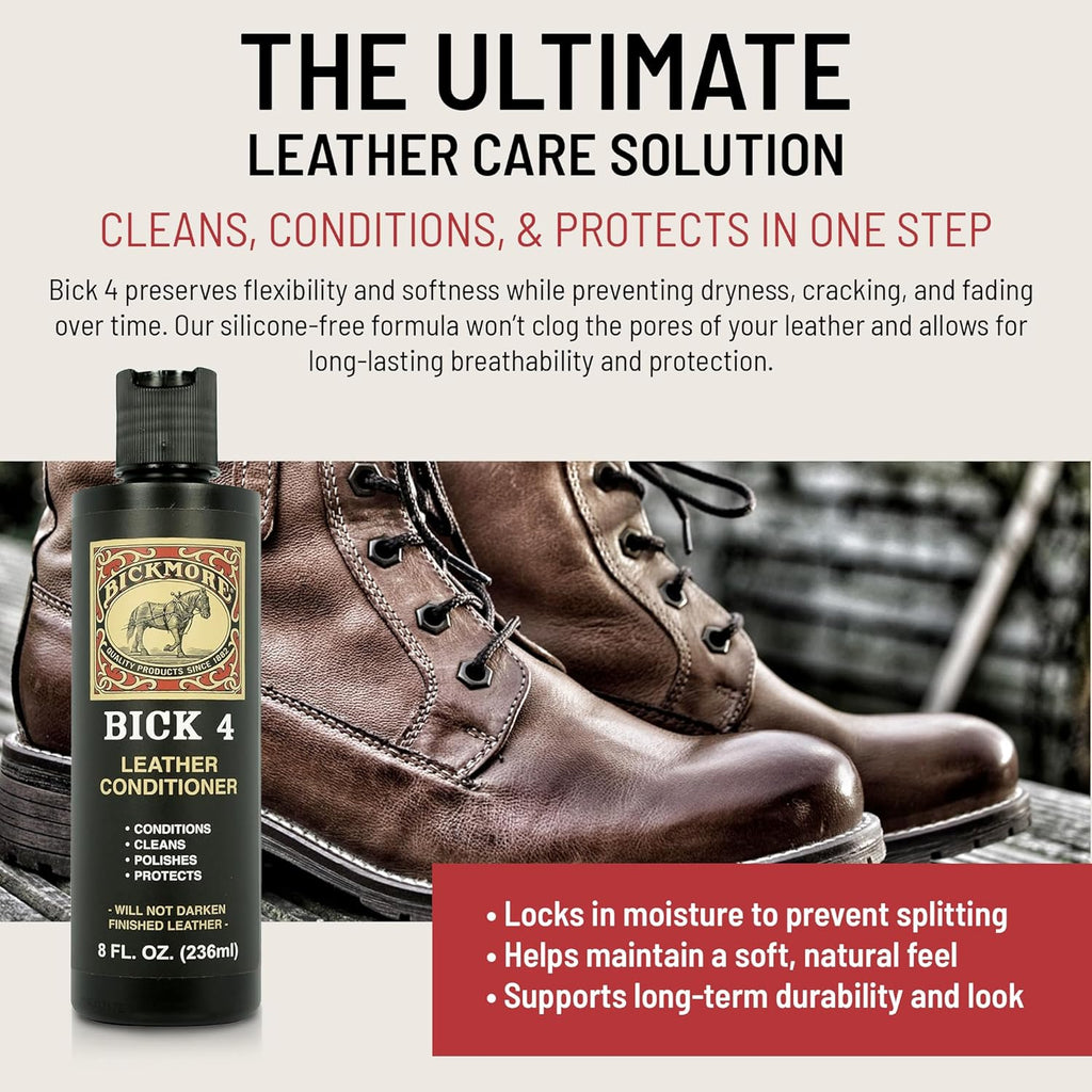 Bickmore Bick 4 Leather Conditioner 8 oz - Cleaner & Conditioner - Restore