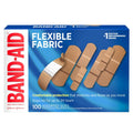 BAND-AID Brand Flexible Fabric Adhesive Bandages, Assorted Sizes, 100 Count