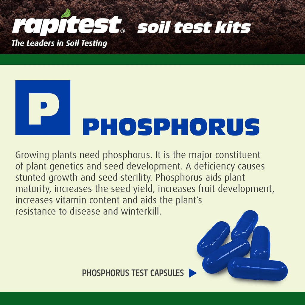 Rapitest Soil Test Kit for Gardens, Vegetables, Flowers and Lawns. USA