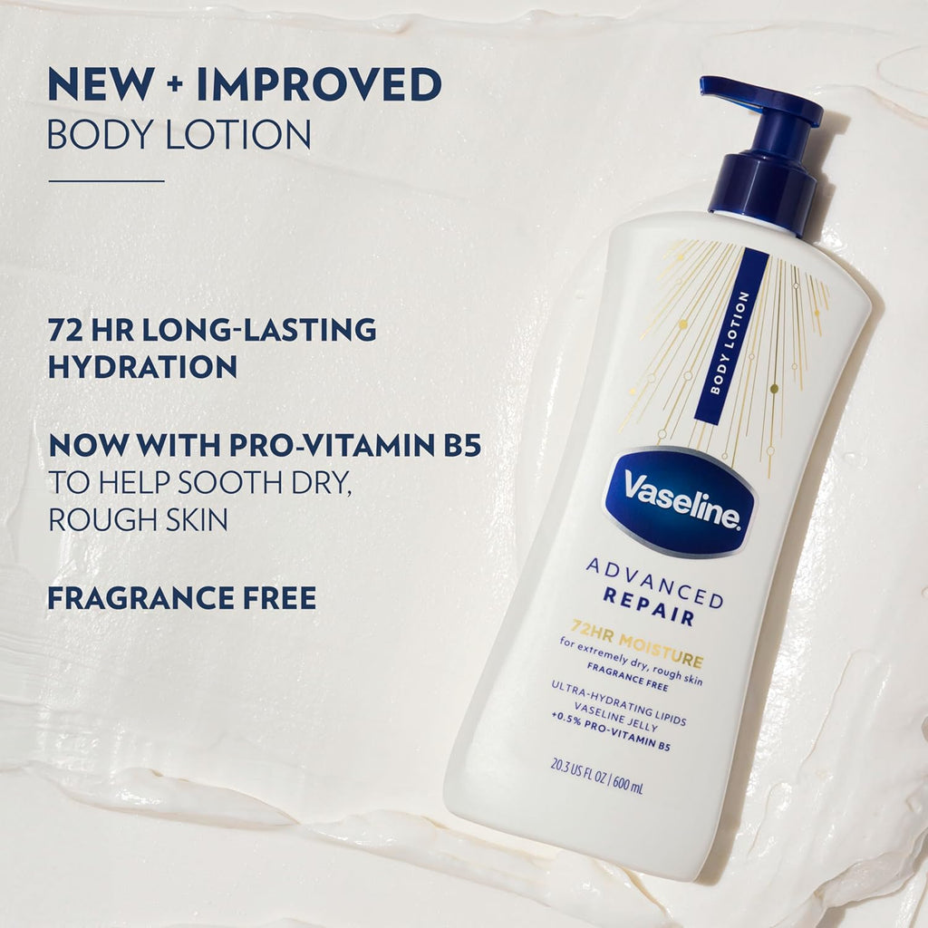 Vaseline Intensive Care Unscented Advanced Repair Body Lotion