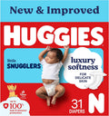Huggies Size Newborn Diapers, Little Snugglers Baby Diapers, Size Newborn (up