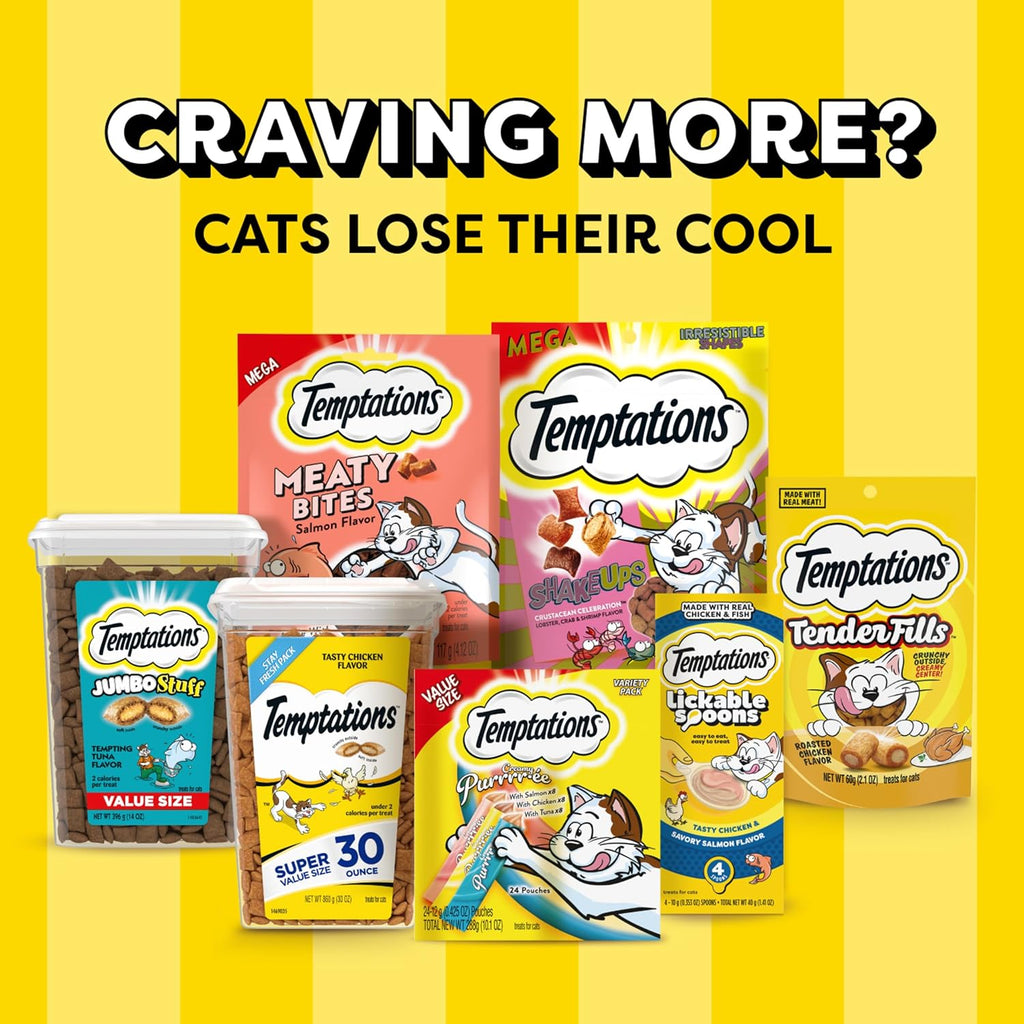 Temptations Cat Treats Classic Crunchy and Soft Cat Treats, Tasty Chicken
