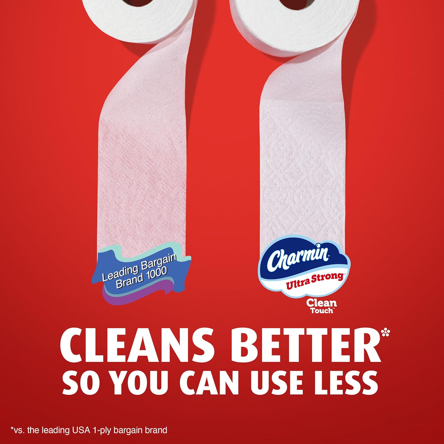 Charmin Ultra Strong Clean Touch Toilet Paper, 24 Family Mega Rolls = 120