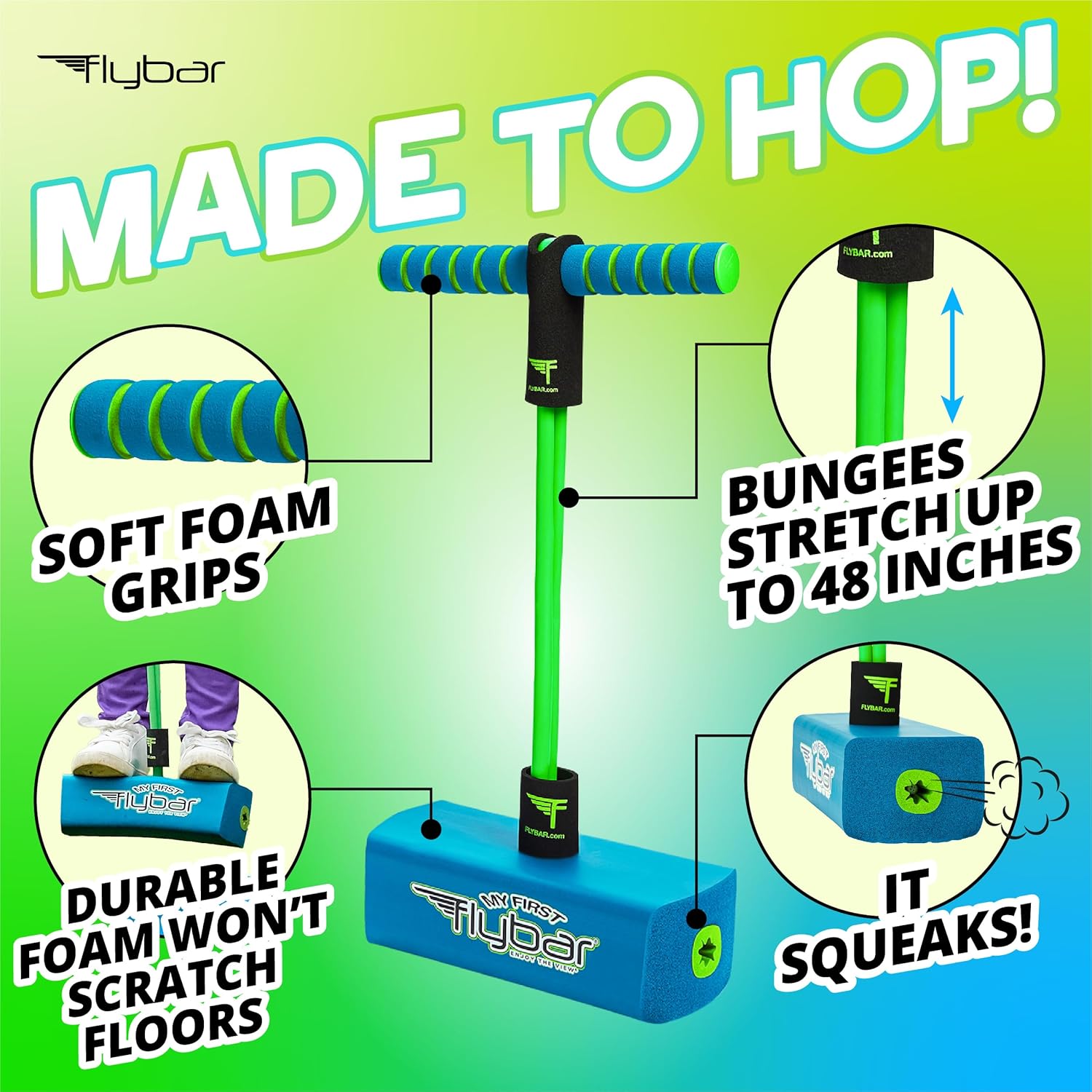 Flybar My First Foam Pogo Jumper for Kids Fun and Safe Pogo Stick for