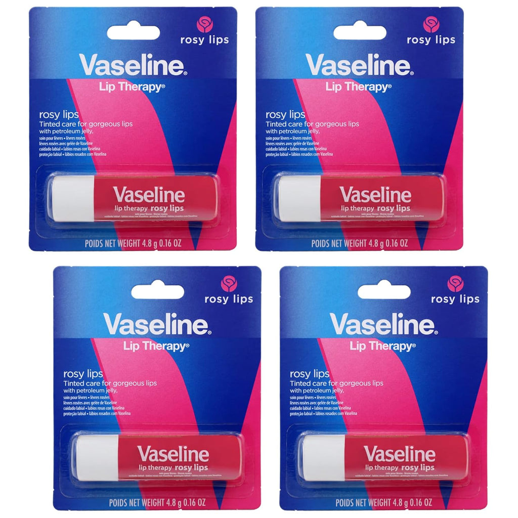 Vaseline Lip Therapy Care Rosy, Fast-Acting Nourishment, Ideal for Chapped