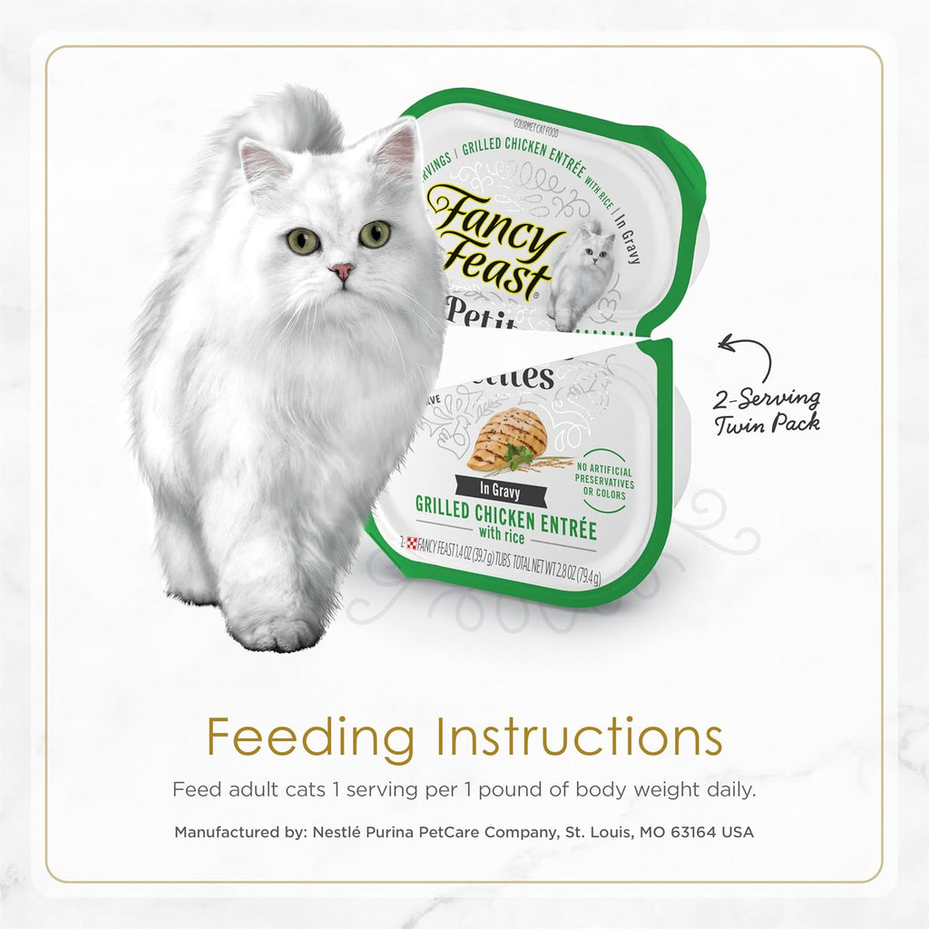 Purina Fancy Feast Gourmet Wet Cat Food Variety Pack, Petites Gravy