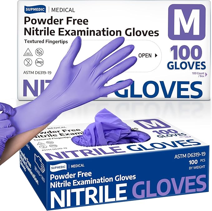 Supmedic Medical Soft Max‰ã¢ Nitrile Disposable Gloves, 100 Ct Latex-Free