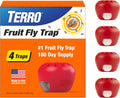TERRO Fruit Fly Traps for Indoors (4 Pack) + 180 Days of Lure Supply