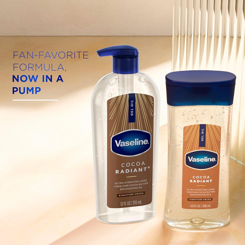 Vaseline Intensive Care Cocoa Radiant Body Gel Oil with 100% Pure Cocoa