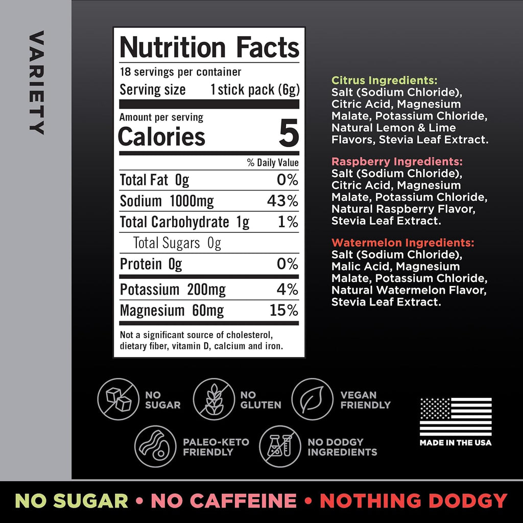 LMNT Zero Sugar Electrolytes - Variety Pack Bundle