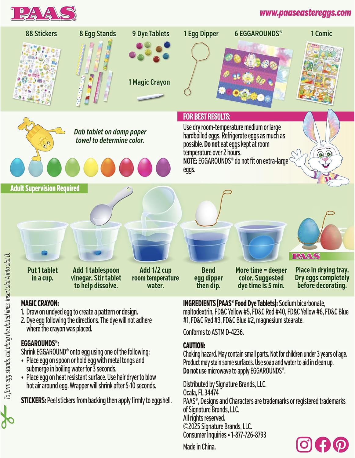 PAAS Deluxe Easter Egg Decorating Kit - America's Favorite Easter Tradition