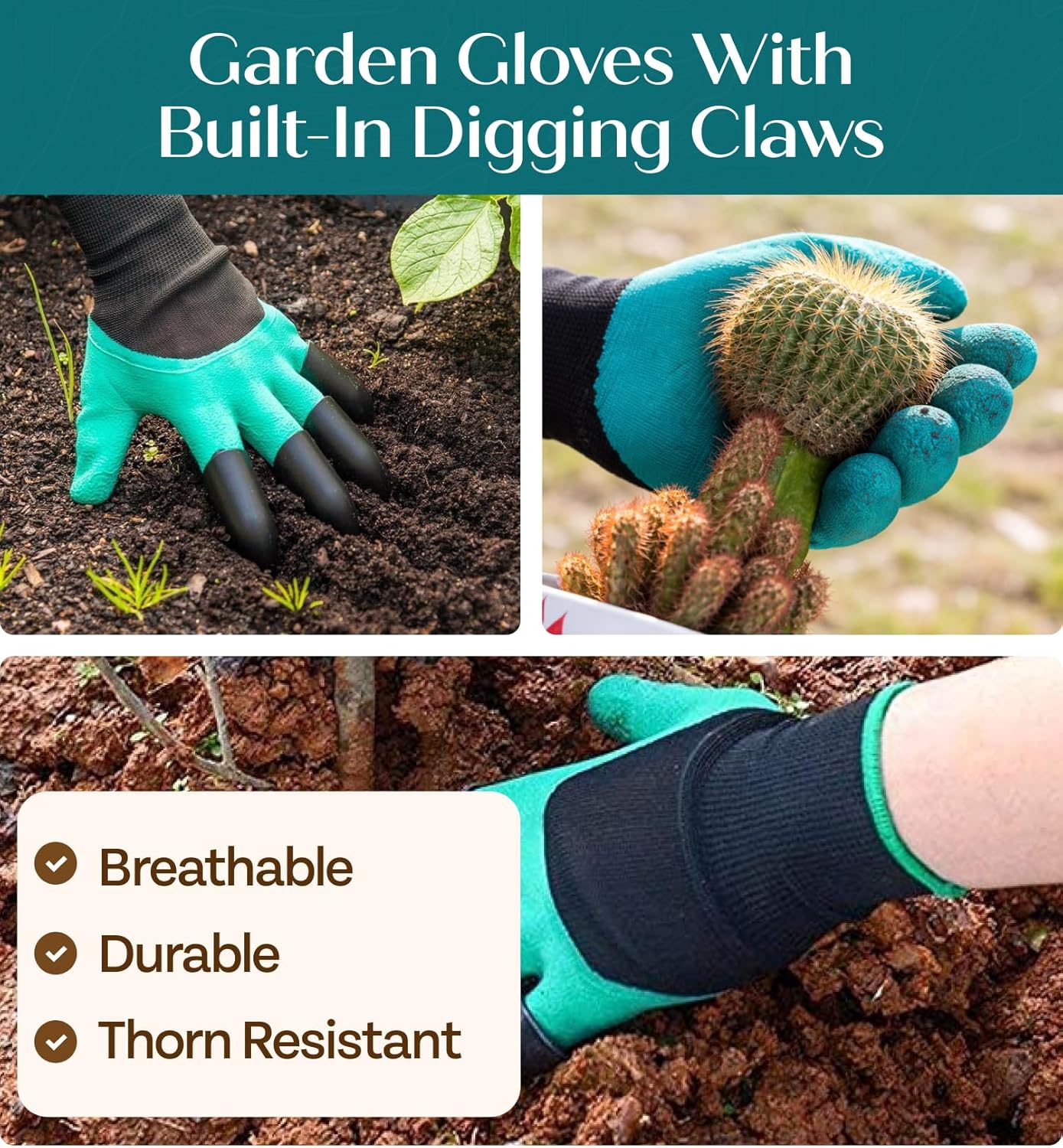 GROWIT Heavy Duty Gardening Tools - Gardening Gifts for Women, Men, Mom, Dad