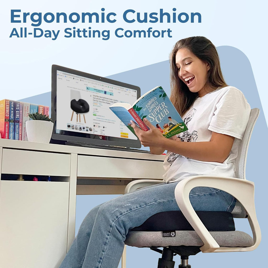 5 STARS UNITED Donut Pillow Hemorrhoid Tailbone Cushion ‰ÛÒ Large Cushion for