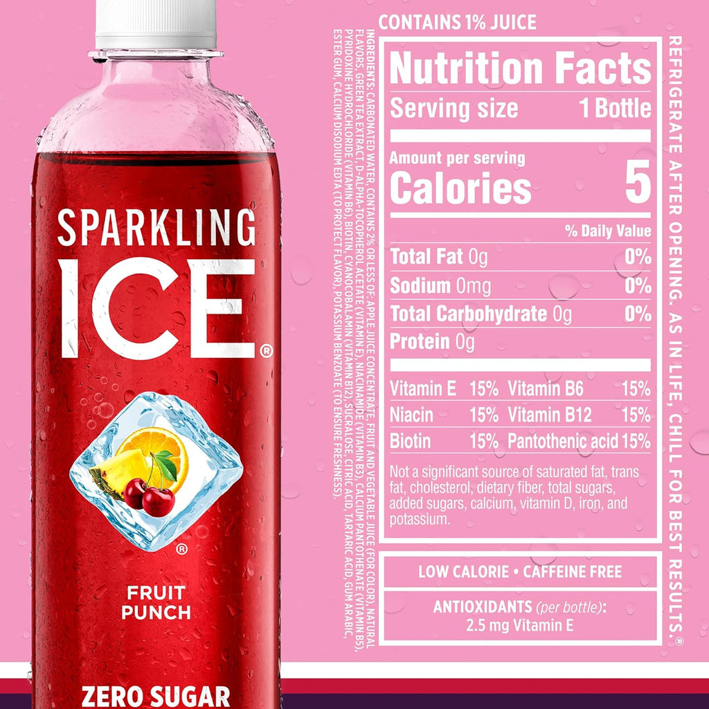 Sparkling Ice Purple Variety Pack, Flavored Water, Zero Sugar, with Vitamins