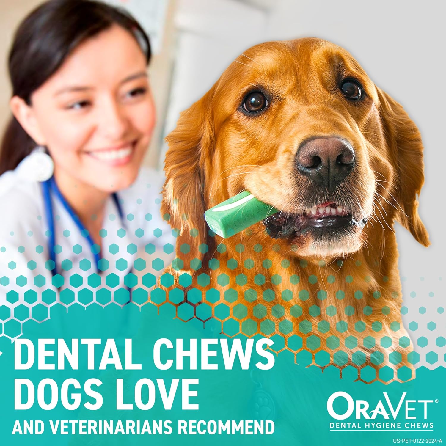 ORAVET Dental Chews for Dogs, Oral Care and Hygiene Chews (Small Dogs, 10-24