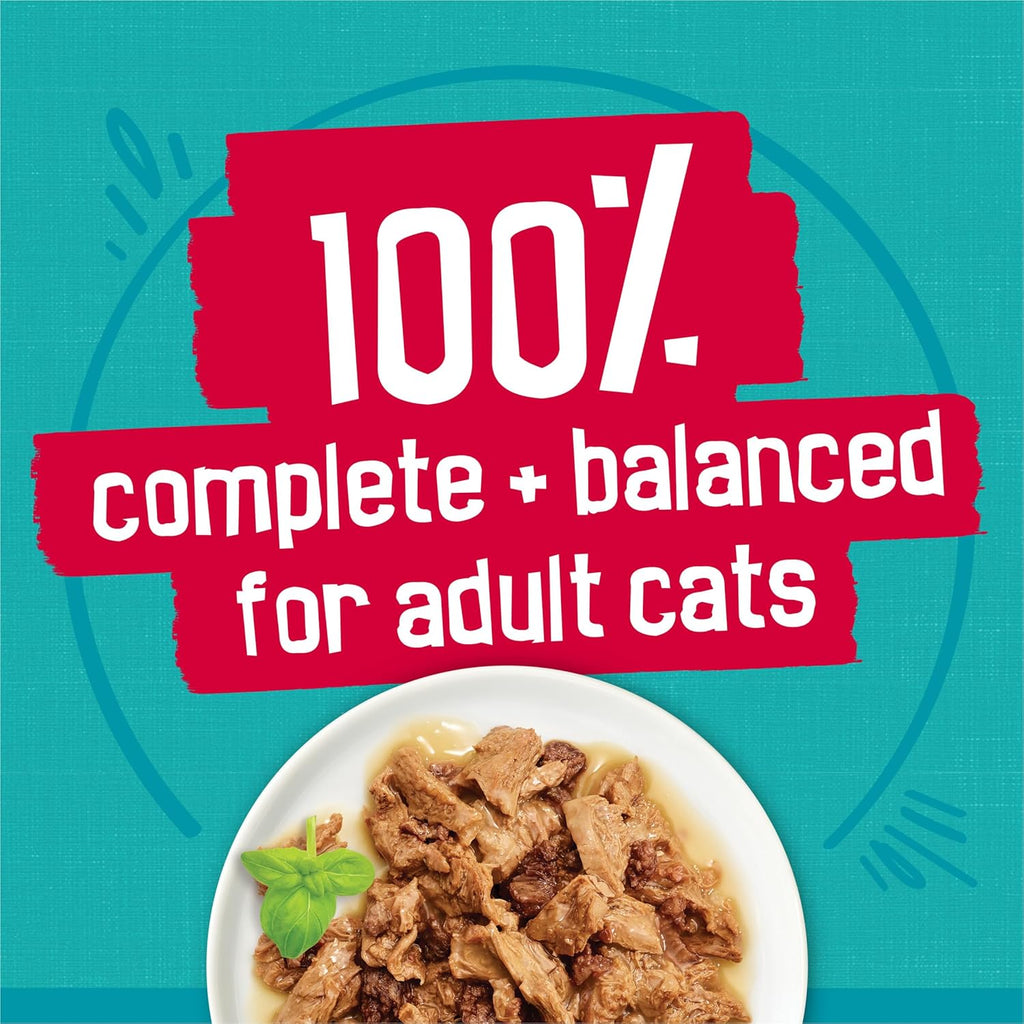 Purina Friskies Wet Cat Food Variety Pack, Tasty Treasures Prime Filets (With