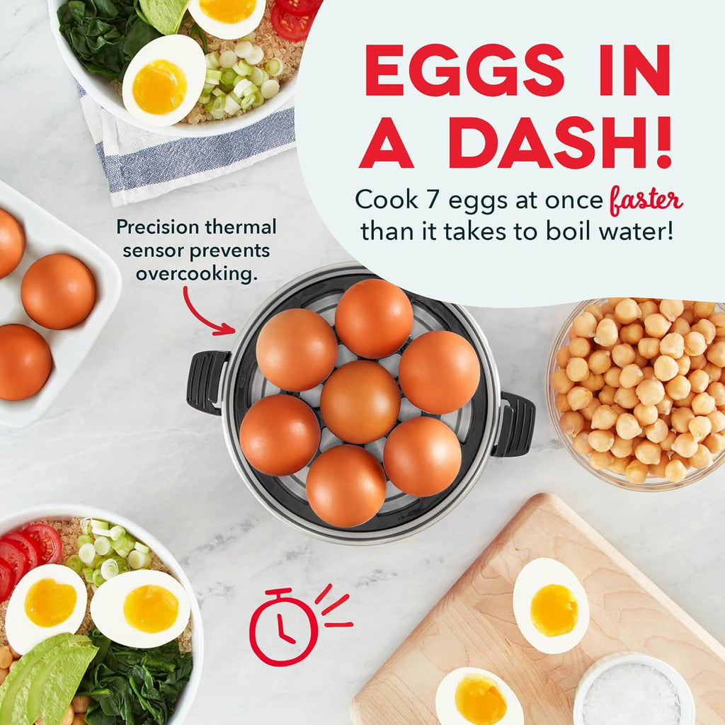 Dash Rapid Egg Cooker - Boiler, Poacher & Steamer - Includes Measuring &