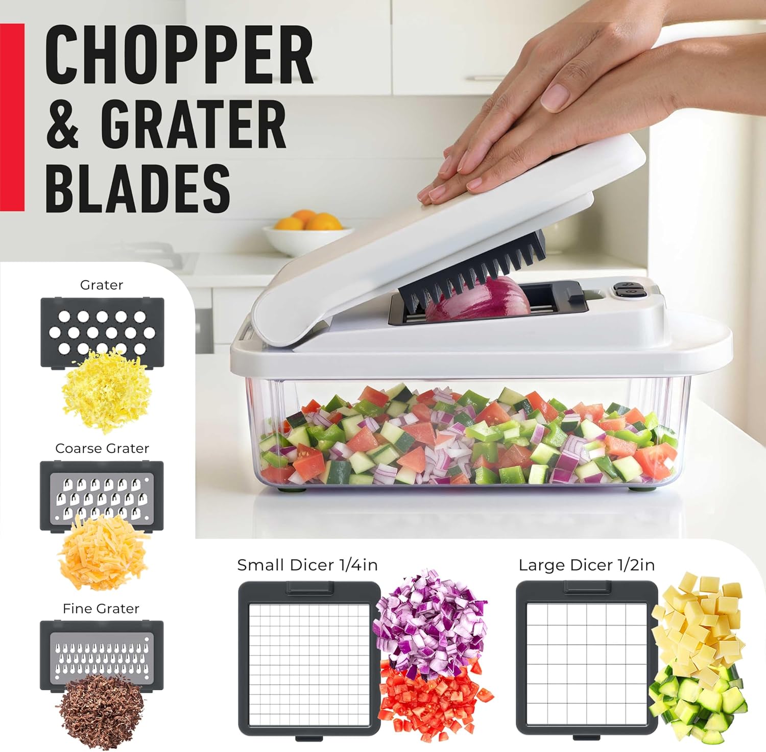 Mueller The Real Original Pro Chopper since 2013 Vegetable Chopper Mandoline