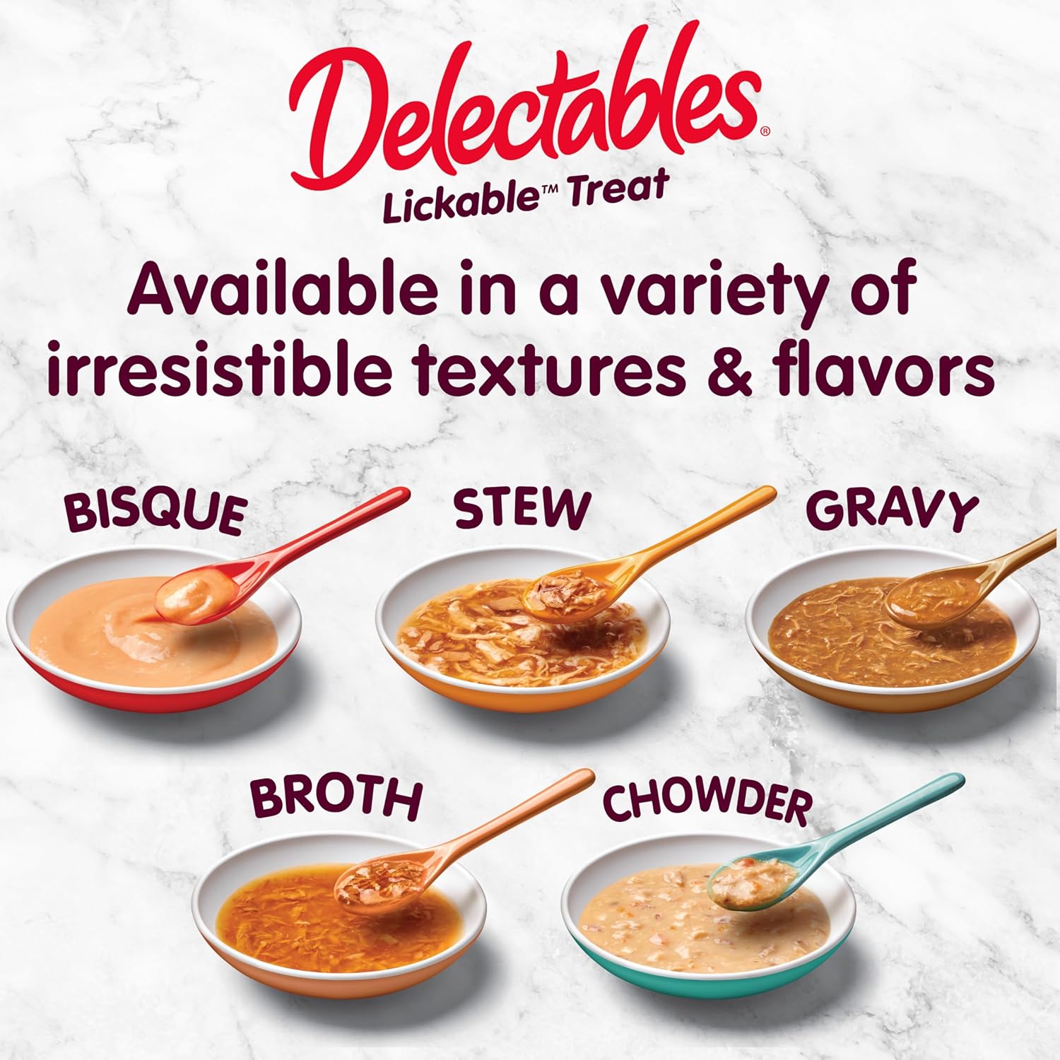 Delectables Lickable Treat Stew Wet Cat Treat Variety Pack, Food Topper
