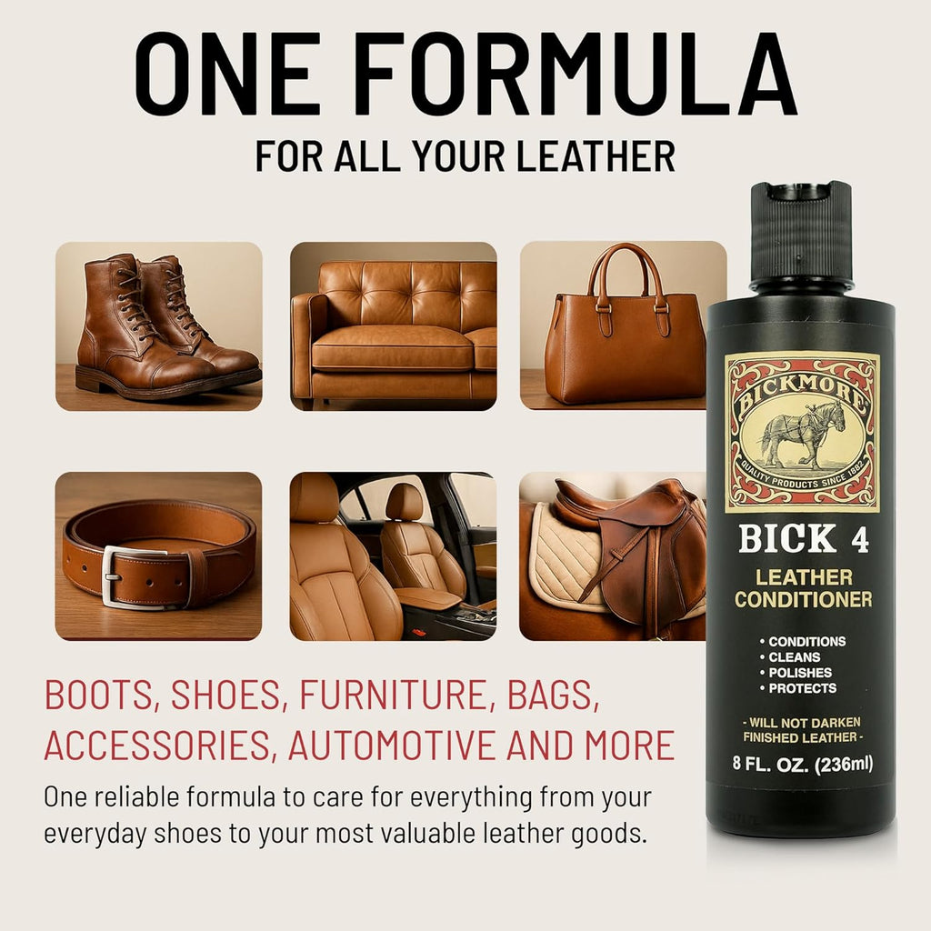 Bickmore Bick 4 Leather Conditioner 8 oz - Cleaner & Conditioner - Restore