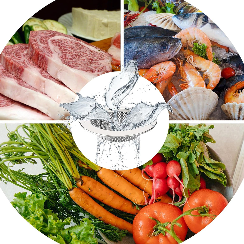 MR.SIGA Kitchen Sink Strainer, Stainless Steel Sink Drain Strainer
