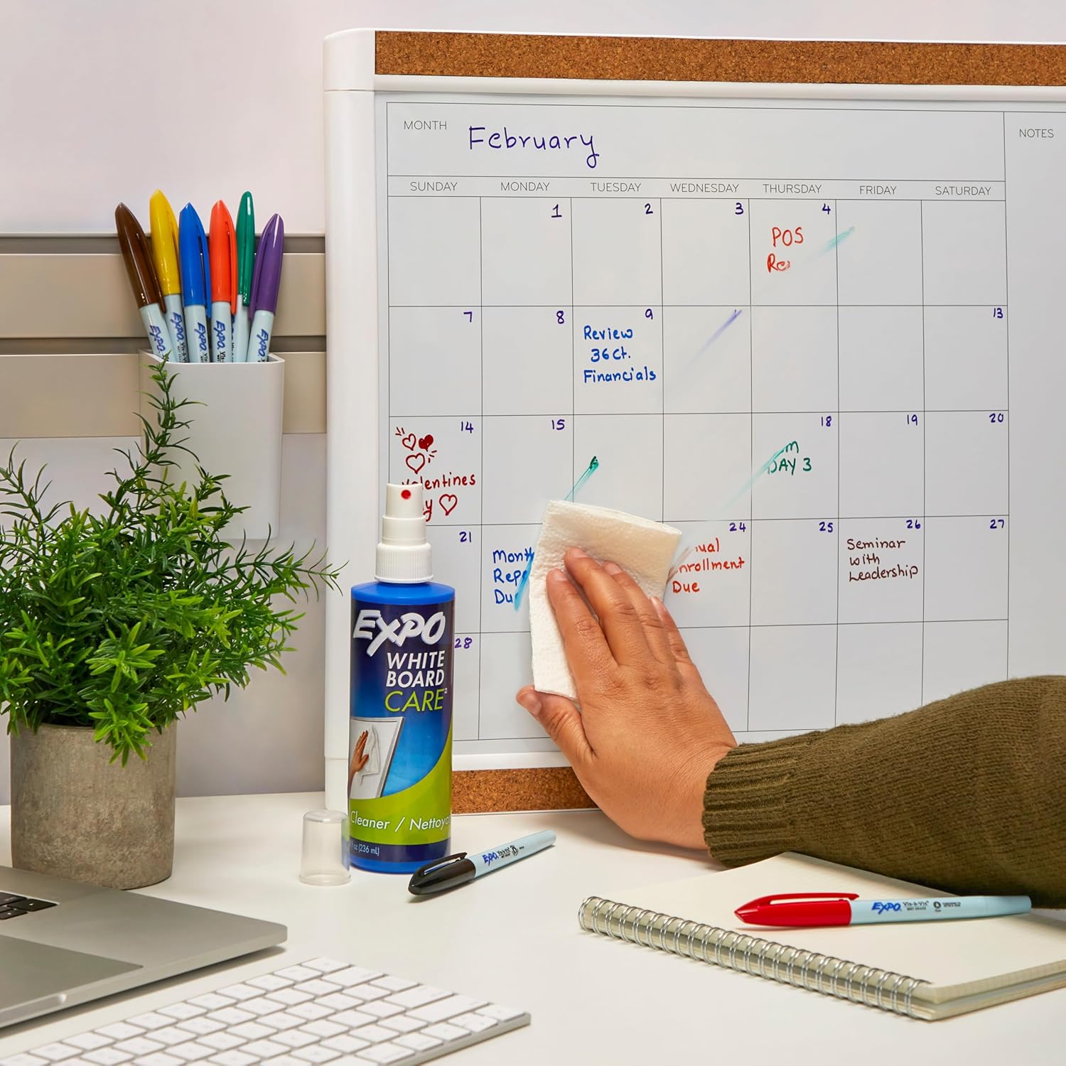 EXPO Dry Erase Whiteboard Cleaning Spray, 8oz - Calendar, Organization